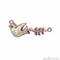 Flying Bird Pendant Charm 32x10mm Bird Necklace Charm Jewelry GemMartUSA